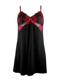 18708 Pour Moi Decadence Chemise  - 18708 Red/Black