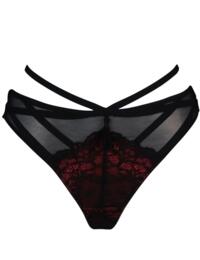16504 Contradiction by Pour Moi Imagine Thong - 16504 Black/Red