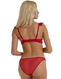 PPB3180 Playful Promises Anneliese Satin Brazilian Brief - PPB3180 Red