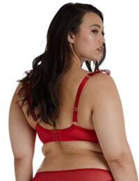 PPCC3180 Playful Promises Anneliese Satin Net and Lace Bra Curve - PPCC3180 Red