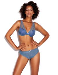 170011 Cybele by Naturana Moulded Lace Bra - 170011 Blue