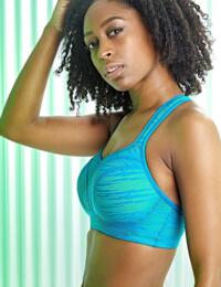 5021C Panache Sports Wired Sports Bra - 5021C Teal/Lime