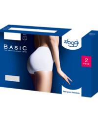 Sloggi Basic+ Maxi Brief 2 Pack White