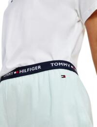 UW0UW02320 Tommy Hilfiger SS Short Loungewear Set - UW0UW02320 White/Glacier