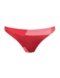10207639 Sloggi Women Shore Kiritimati Tanga Bikini Brief  - 10207639 Red/Light Combination
