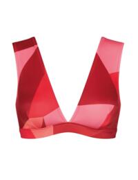10207678 Sloggi Women Shore Kiritimati Bikini Top - 10207678 Red/Light Combination