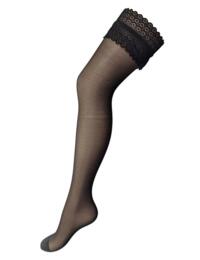 268 Pour Moi Statement Lace Top Stockings - 268 Black