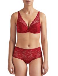 Aubade Aube Amoureuse Plunge Bra in Amour Red