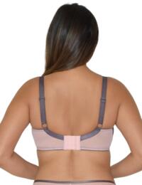 Curvy Kate Victory Pin-Up Balcony Bra in Grey/Pink