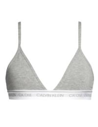  Calvin Klein CK One Cotton Triangle Bra in Grey Heather