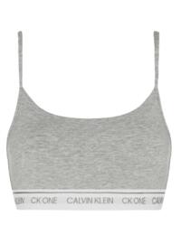 Calvin Klein CK One Cotton Bralette in Grey Heather