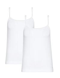 Calvin Klein CK One Cotton Camisole 2 Pack in White