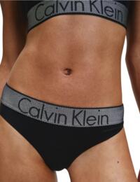 Calvin Klein Customised Stretch Thong in Black