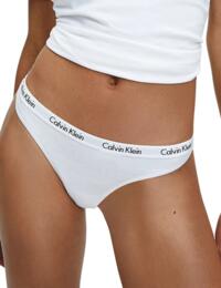 Calvin Klein Carousel Thong 3 Pack in Black/White/Black