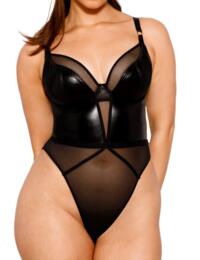 Curvy Kate Lucky Star Plunge Body in Black