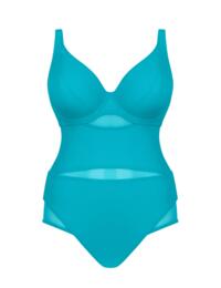 Curvy Kate Sheer Class Swimsuit in Turquoise