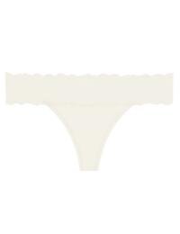 Calvin Klein Seductive Comfort Thong in Ivory