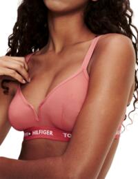 Tommy Hilfiger Tommy Mesh Triangle Bra in Cardinal