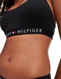 Tommy Hilfiger Bralette Velour UW0UW03979 - Black