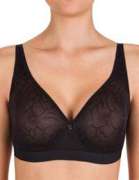 Conturelle by Felina Silhouette Collection Wireless Moulded Bra Black 