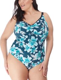 Elomi Island Lily Moulded Swimsuit Petrol 