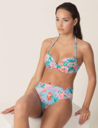 Marie Jo Laura Padded Plunge Bikini Top in Riviera