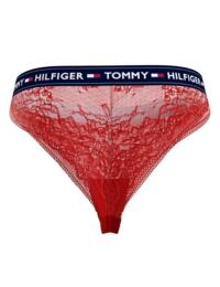 Tommy Hilfiger Authentic Lace Thong in Primary Red