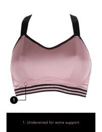 Pour Moi Energy Empower Padded Sports Bra Rose Gold