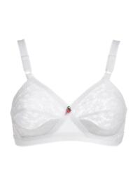 Playtex Classic Lace Support Soft Cup Bra in White