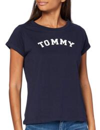 Tommy Hilfiger Short Sleeve Logo Tee Navy Blazer