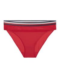 Tommy Hilfiger Satin Stripe Bikini Brief Tango Red