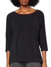 Calvin Klein 3/4 Sleeve Pyjama Top in Black
