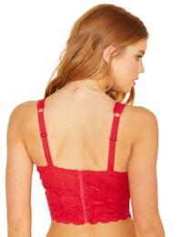 Cosabella Never Say Never Curvy Longline Bralette in Mystic Red