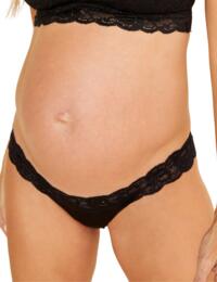 Cosabella Never Say Never Maternity Thong in Black