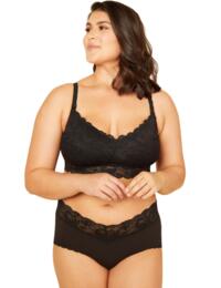Cosabella Never Say Never Extended Low Rise Hotpant Black