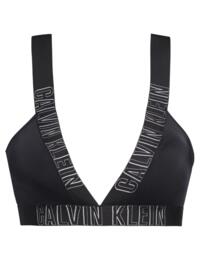 Calvin Klein Intense Power Plunge Bikini Top in PVH Black