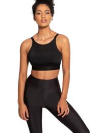 Pour Moi Energy Empress High Neck Padded Non Wired Sports Bra Black