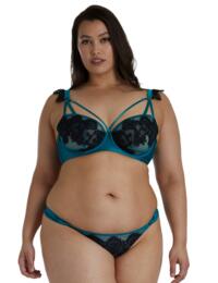 Playful Promises Anneliese Thong Teal 