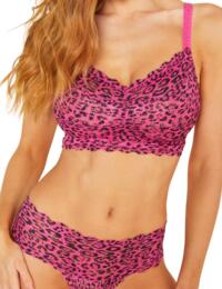 Cosabella Never Say Never Printed Curvy Sweetie Bralette Victorian Pink Animal