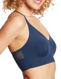 Maidenform Pure Comfort Lace Back Bra Navy