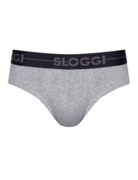 Sloggi Men Go Mini Brief 3 Pack in Grey Combination