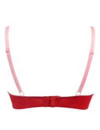 Pour Moi Romance Plunge Push-Up Bra Red/Pink 