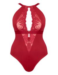 Scantilly by Curvy Kate Indulgence Stretch Lace Body Red