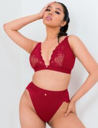 Scantilly by Curvy Kate Indulgence High Waist Brief Red