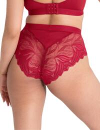 Scantilly by Curvy Kate Indulgence High Waist Brief Red