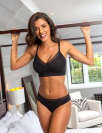 Buy Pour Moi Black Love to Lounge Cotton Non Wired Bra from Next