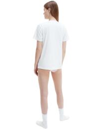 Calvin Klein CK One Crew Neck T-shirt White / Pearly Pink Logo