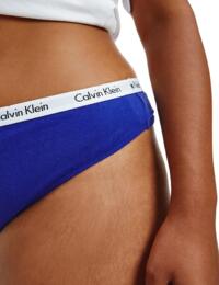  Calvin Klein Carousel Plus Size Thong Rainer Stripe/Royalty/Frosty Mint