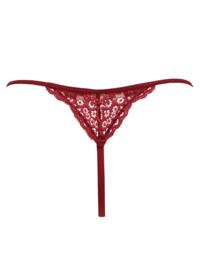 Pour Moi Opulence Thong Deep Red