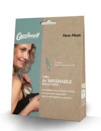 Carriwell Washable Breast Pads 6 Pack White